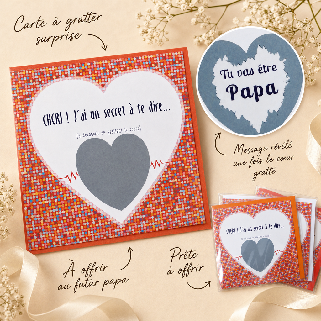 Carte à gratter – Papa