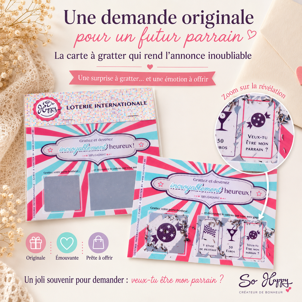 Carte à gratter – Parrain