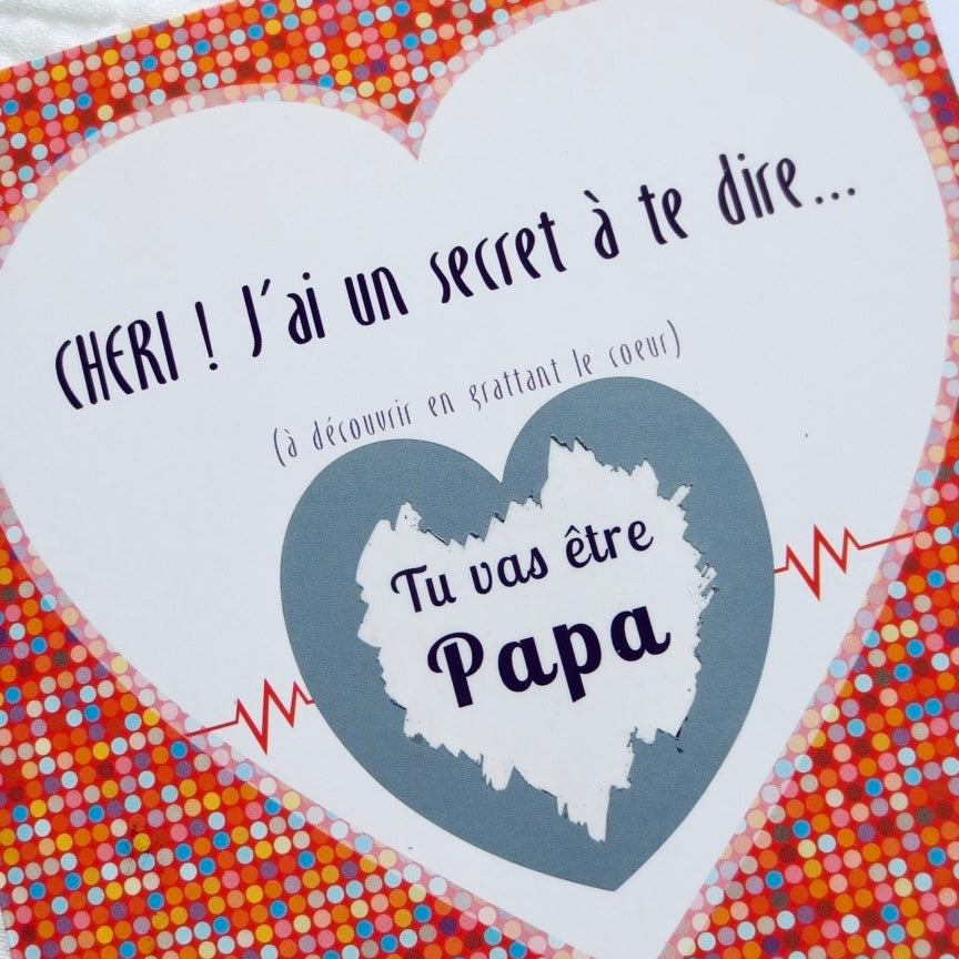 Carte à gratter – Papa
